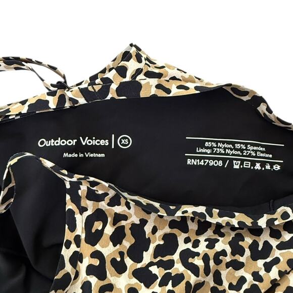 Outdoor Voices The Exercise Dress NEW Version Leopard Print Tennis Running XS - Picture 15 of 16